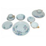 ~197 Piece Hand Painted Porcelain Violet China Set