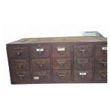 Wood Multi-Drawer Cabinet With Metal Pulls