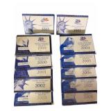 2005, 2001 US Proof Sets w/ State Quarters,