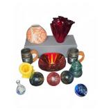 Decorative Mixed Pottery and Glassware Lot