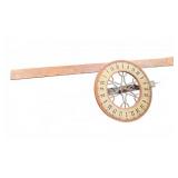 Wood and Metal Vintage Style Carnival Wheel Game