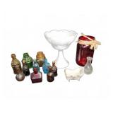 Decorative Bottles and Glassware Group