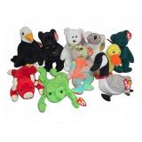 Ty Beanie Babies Assorted Plush Toys Lot of 11