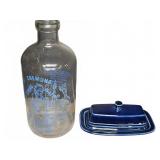 Chemung Spring Water Glass Bottle and Fiesta HLC