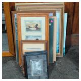 Framed Art Lot: Wildlife, Children, Nautical,