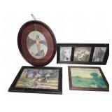 4 Framed Prints and Artworks, Mixed Styles
