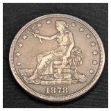 1878-S US Trade Dollar 420 Grains .900 Silver