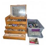 Costume Jewelry & Jewelry Box