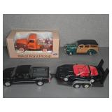4 Diecast Model Cars Including 1952 Ford Pickup