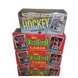 1990 Topps Hockey and Football Card Factory Sets