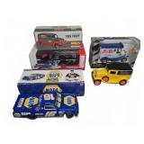 Die-Cast Vehicle and Bank Collection, 5 Pieces