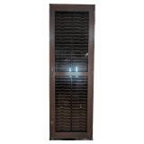 Vintage Wooden 76 Slot Vertical File Cabinet