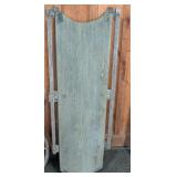 Vintage Wood Sled With Red Painted Underside