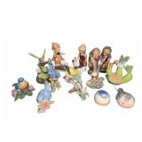 Ceramic Bird And Children Figurines Lot