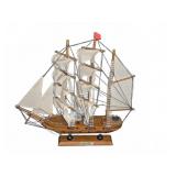 Wooden Mayflower Tall Ship With Fabric Sails