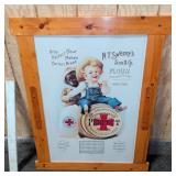 Framed Gallery Graphics 1901 Flour Calendar Print