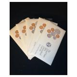 Five 1992 US Mint Uncirculated Coin Sets