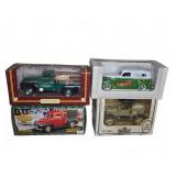 4 Die-Cast Collector Vehicles, Chevy, Ford, Ertl