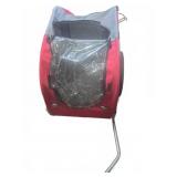 Lucky Dog Bike Pet Trailer Red and Gray