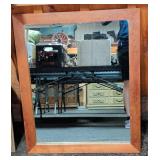 Rectangular Wood Framed Wall Mirror