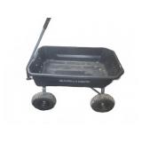 Gorilla Carts Black Utility Garden Wagon