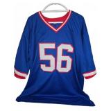 Darryl Talley Signed Blue #56 Football Jersey XL