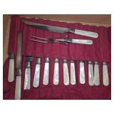 Mother of Pearl Handle Flatware Set