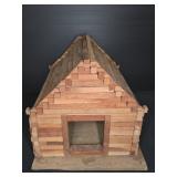 Handmade Wooden Log Cabin Model Structure