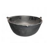 Cast Iron Cauldron With Handle, Black
