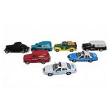 7 Diecast Police and Delivery Cars