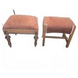 Upholstered Wooden Footstools