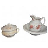 La Belle China Tureen and Maddocks Pitcher & Bowl