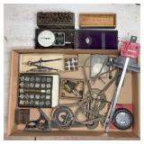 Lot Machinist Tools Compasses Micrometers