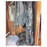 Outdoor Camouflage Apparel and Boots Lot