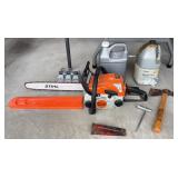 Stihl MS170 Chainsaw With Accessories and Oils