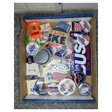 US Political Campaign Buttons and Stickers