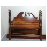 Wooden Bed Frame, 65"W