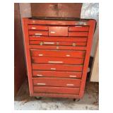 Red Metal Rolling Tool Chest 27x18x40 In.