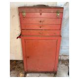Red Metal Rolling Tool Chest 19x11x40 In.