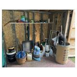Large Miscellaneous Garden and Shed Tool Lot