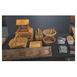 Wooden Baskets Decor Bird Feeder