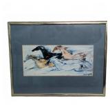 Framed DeGrazia Galloping Horses Print