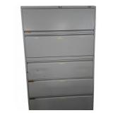 Global 5-Drawer Lateral File Cabinet Metal