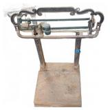 Antique Cast Iron Balance Beam Platform Scale