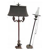 Floor Lamps With Pineapple Motif and Glass