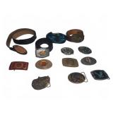 Belts and Assorted Belt Buckles
