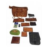 Tooled Leather Bags and Wallets Group Lot