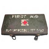Military Metal First Aid Kit With Supplies