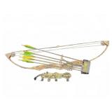 Compound Bow With Arrows And Camouflage Arm Guard