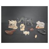 Animal Figurines Lot Mixed Materials and Styles